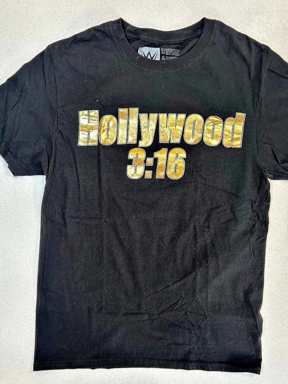 WWE Men'Small Graphic Tee Black Small Like New